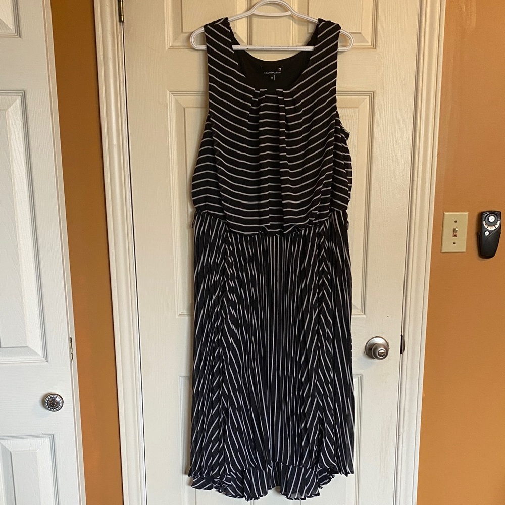 Black and White Striped Dress